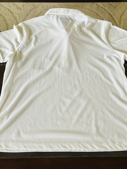 Greg Norman Women's Top Golf Polo Shirt White Sz XL (B.13)
