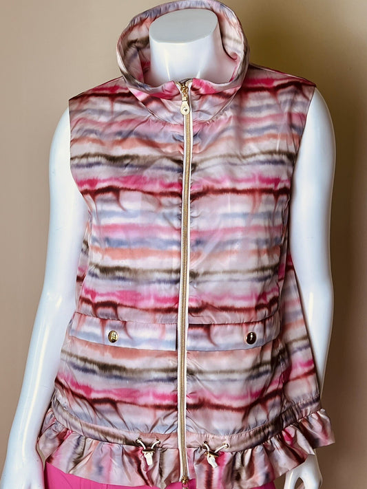 Brendratti Linea Full Zip Pink Sunset Vest Ladies Ital 46 Us L NWT Golf (51)