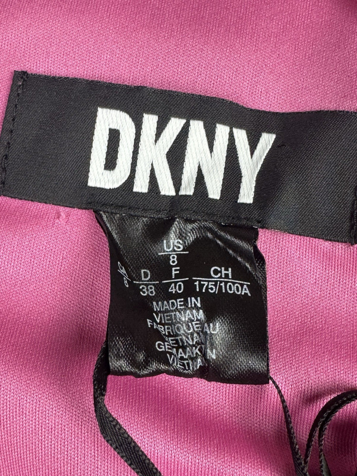 $139 DKNY Women’s Pink Maxi Dress Sz 8    (B.099)