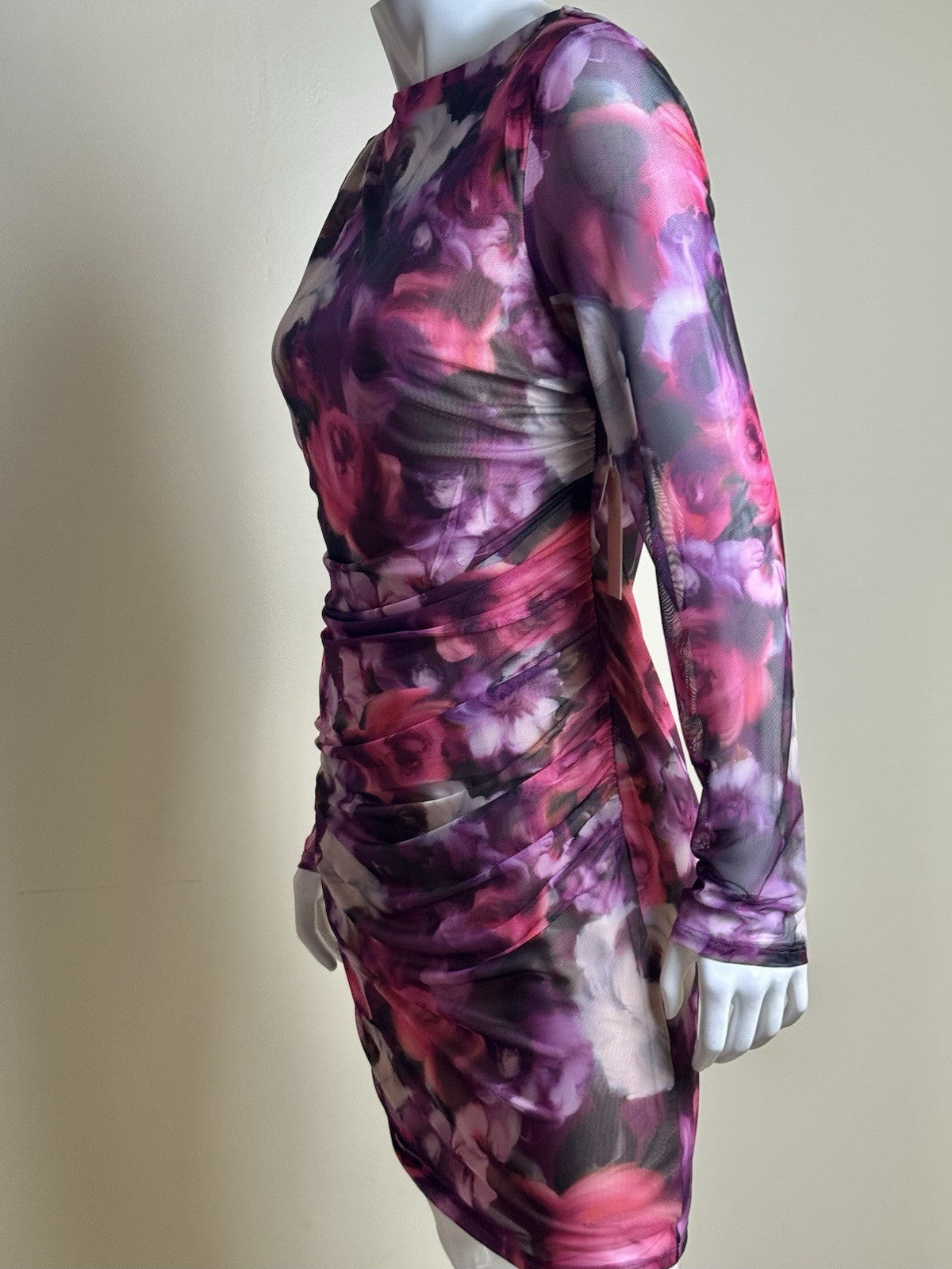 Blashe Los Angeles Floral Long Sleeves Dress Sz XL. (B.179)