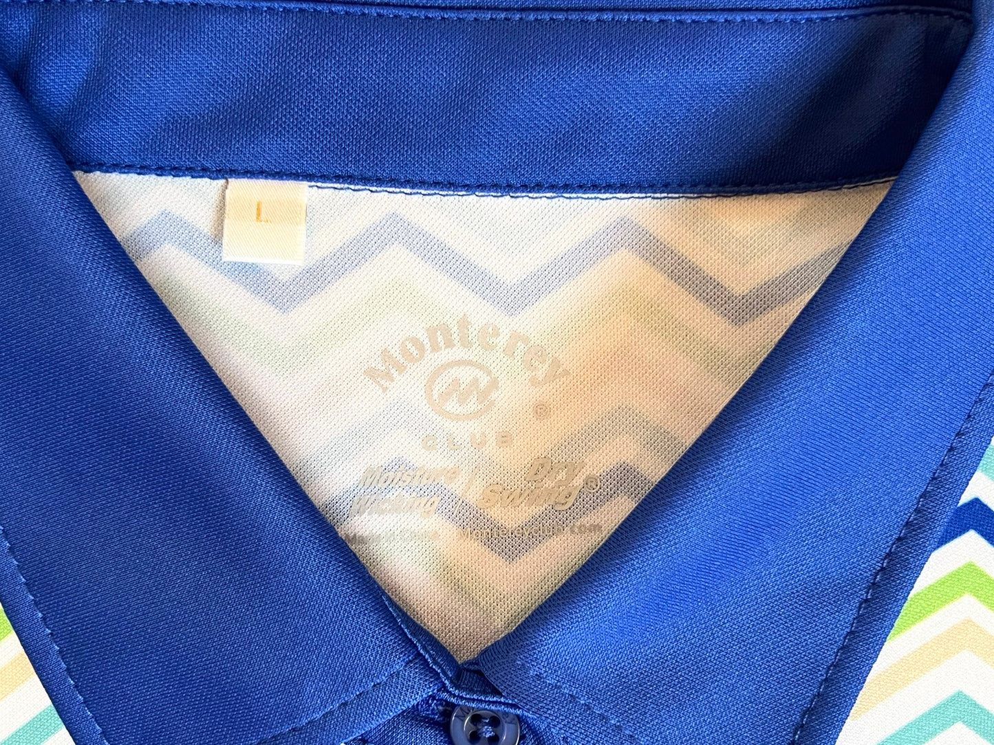 Monterey Club Women's Golf Shirt Short Sleeve Sz L.      (B.16/2)