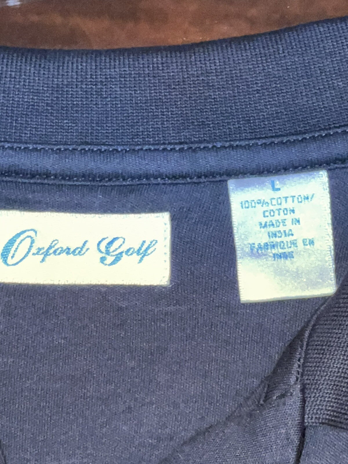 Oxford Golf Women's Golf Shirt Black Sz L (16)