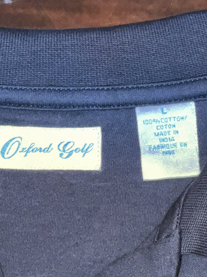 Oxford Golf Women's Golf Shirt Black Sz L (16)