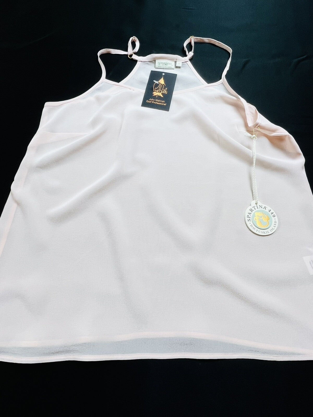 Spartina 449 Pearl Pink 100% Silk Cordelia Tank Camisole Womens Size S