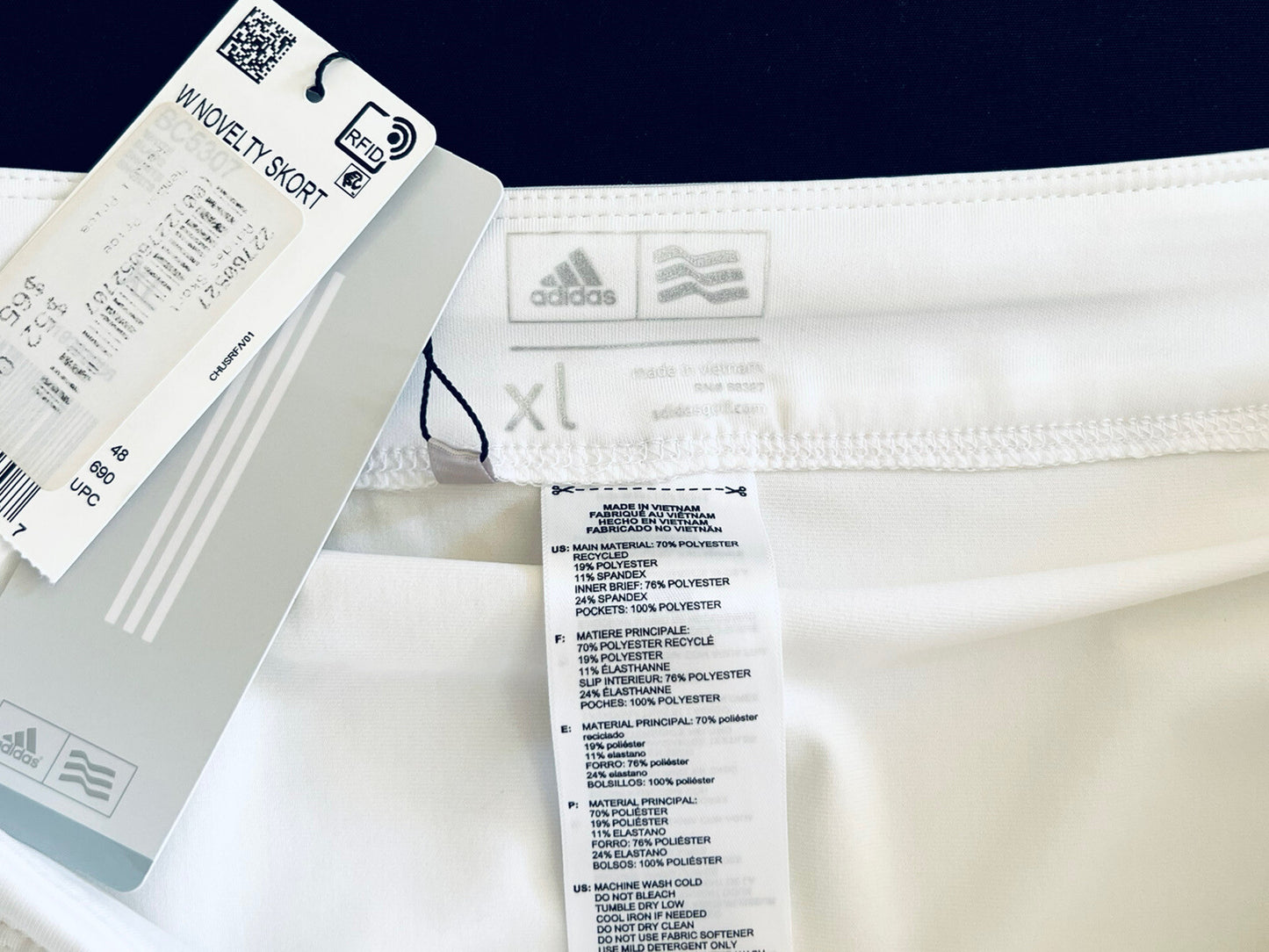 Adidas Women’s Golf Skirt Skort White Sz XL