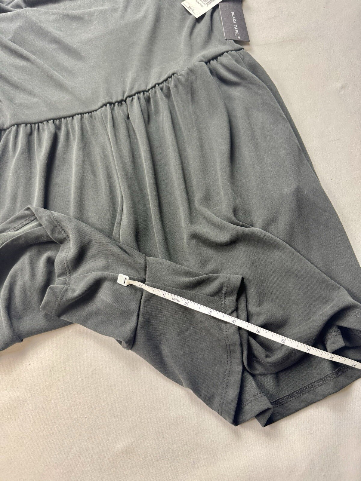 BLACK TAPE Women's Dark Grey Spaghetti Strap Pull-On Romper SZ L (B.145)