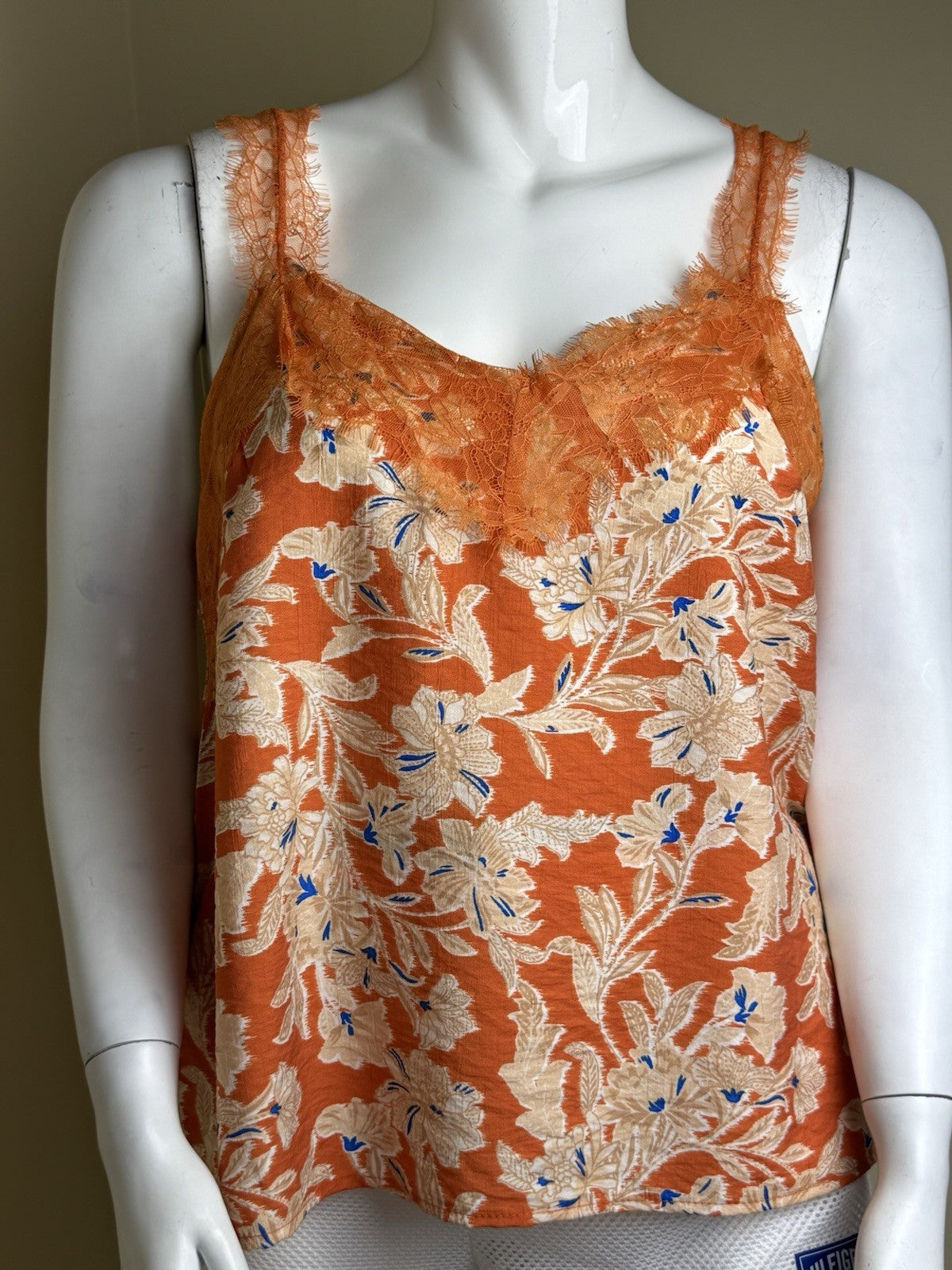 Sam Edelman Women's Palmer LaceTrimmed Camisole Sz XL.     (B.027)