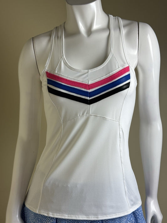 Lucky In Love Women’s Sleeveless Tennis Golf Tank Top Sz S   (B.148)