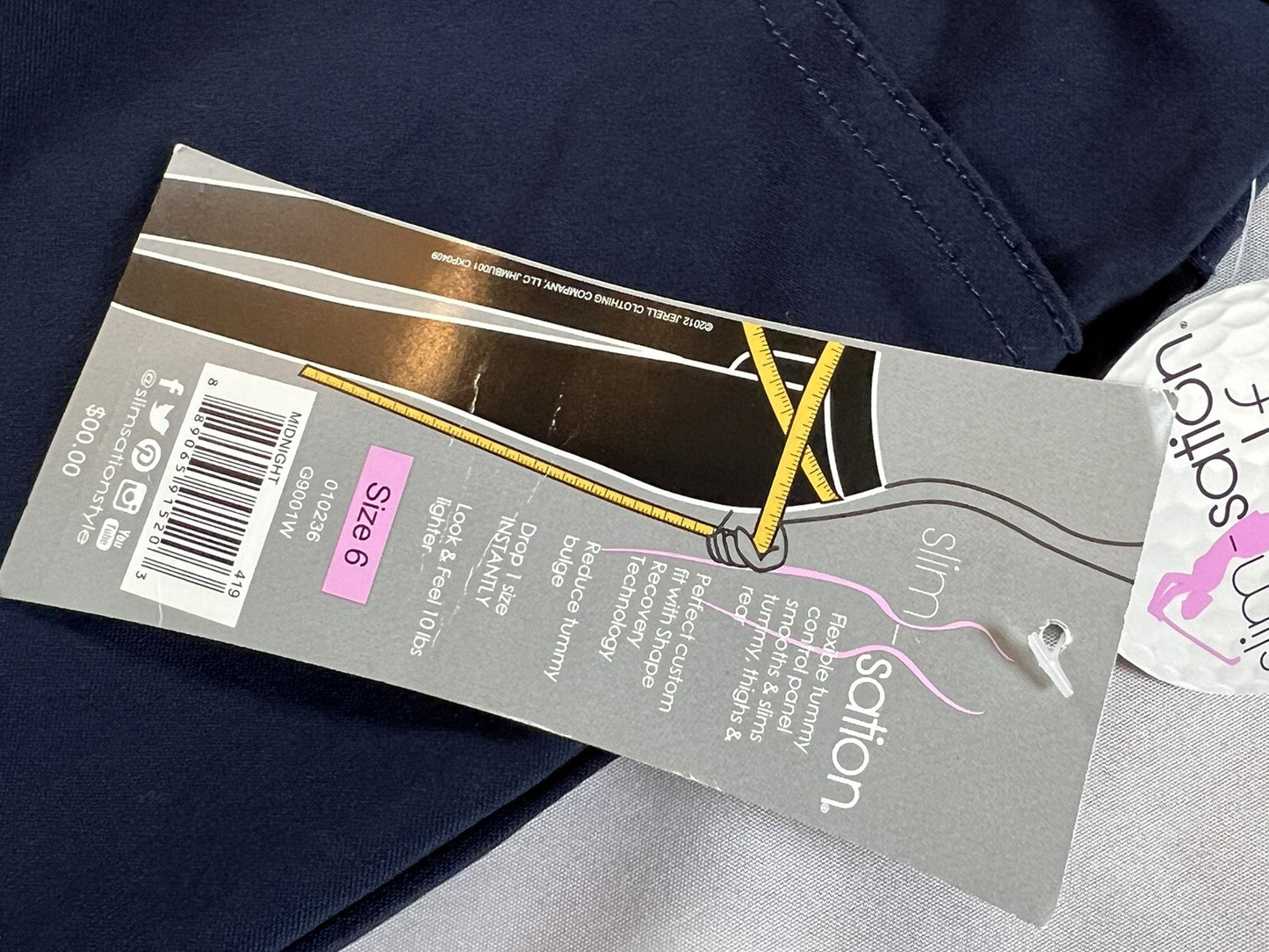 Slim Sation Women’s Golf Skirts Skort Size 6 Navy