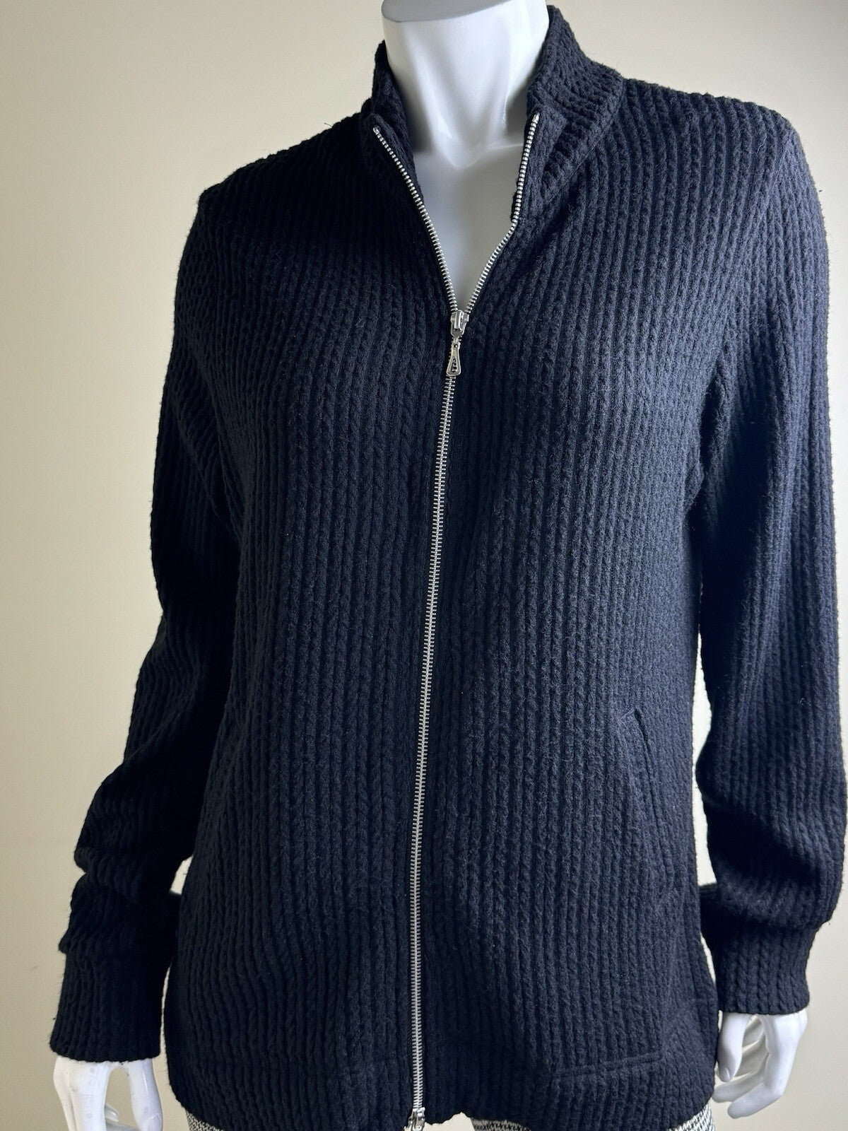 SPORT HALEY Women’s Black Golf Cardigan Full Zip Jacket Sz L. (B.99)