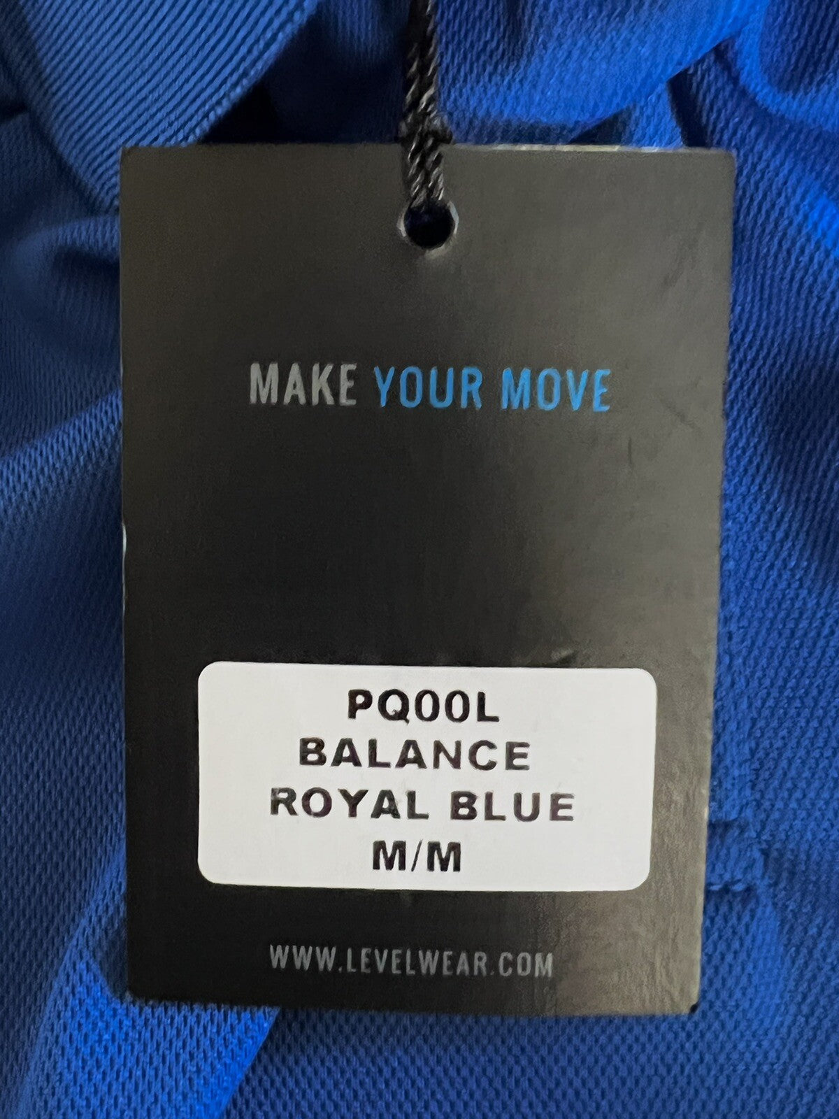 LevelWear Women's Golf Polo Shirt Blue Sz M (16)