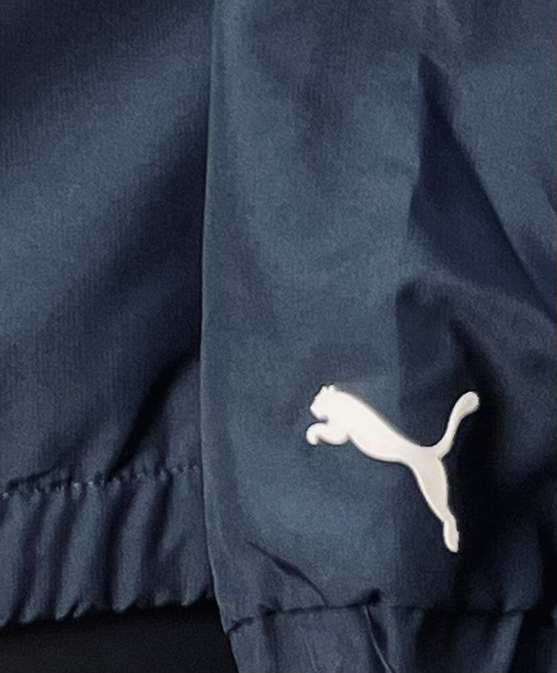 PUMA Women's Jacket,Navy/White Sz S