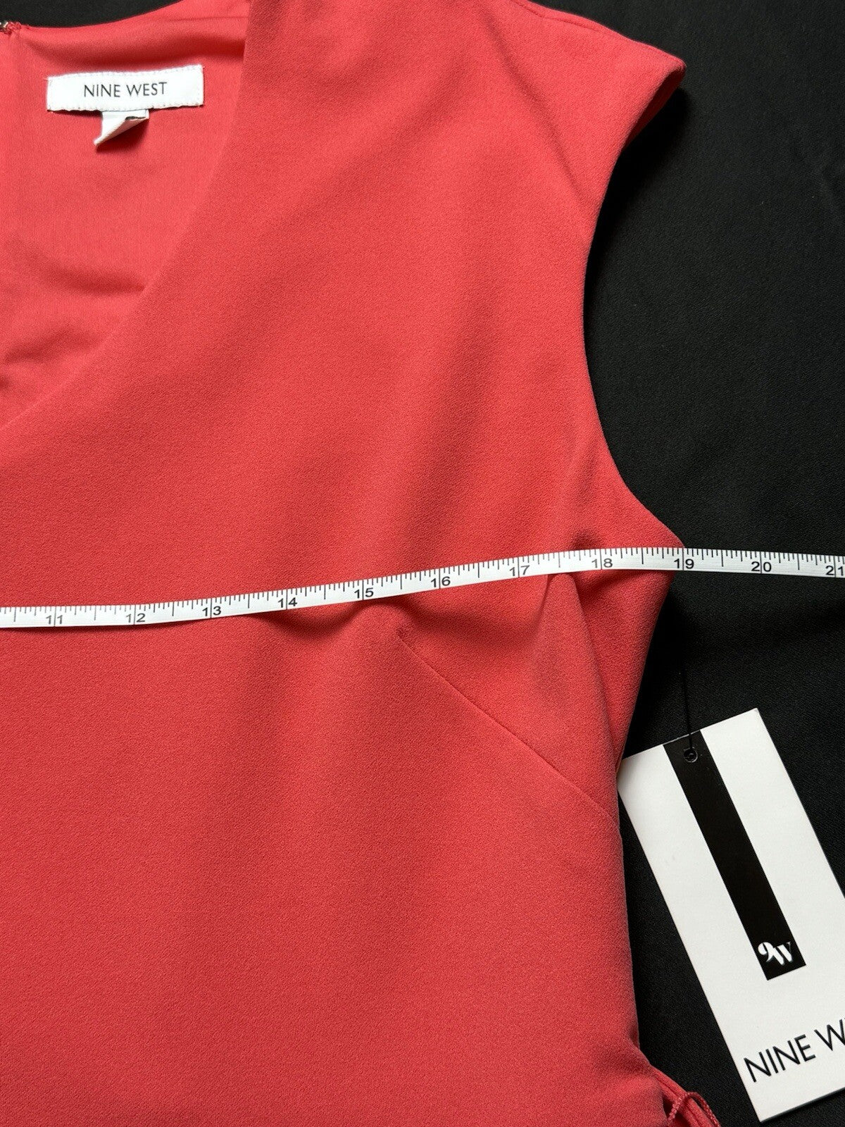 $92 Nine West Women’s Belted Orange Jumpsuit Sz 14. (B.86)