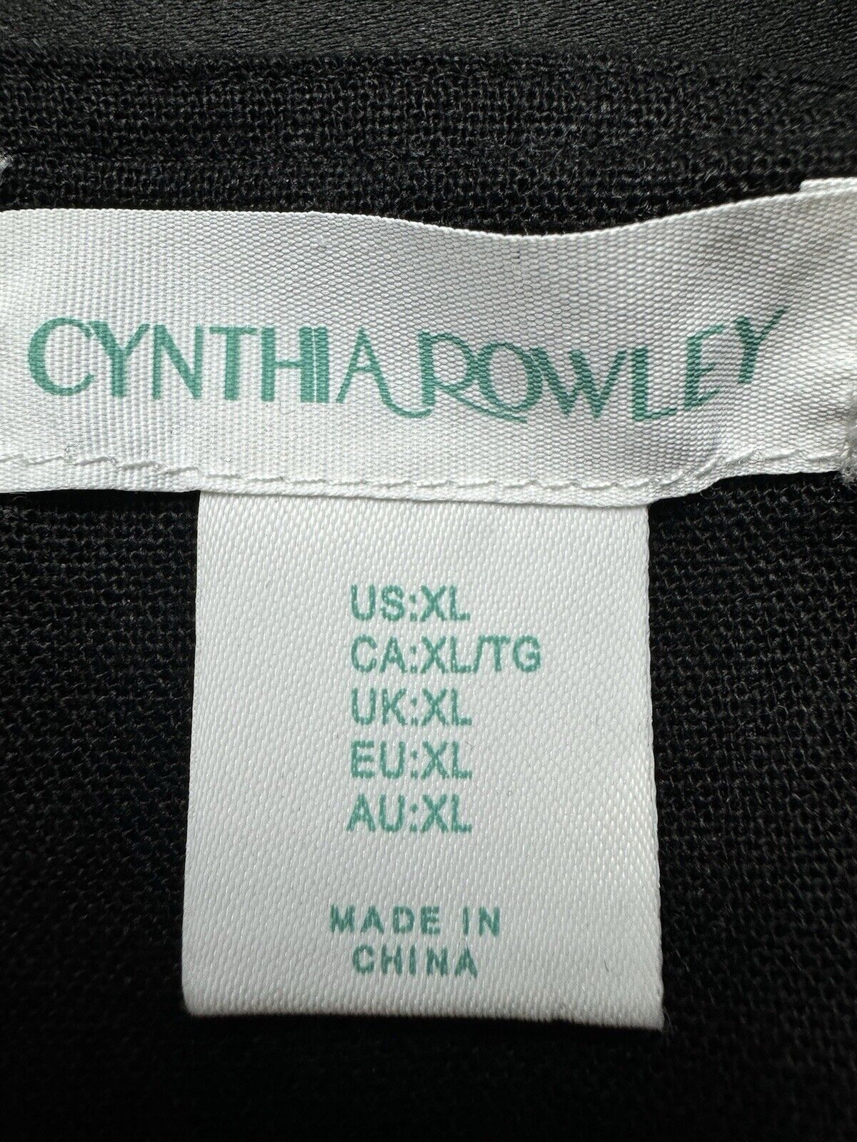 Cynthia Rowley Women’s Mini A Line Babydoll Dress Black Sz XL   (B.85)