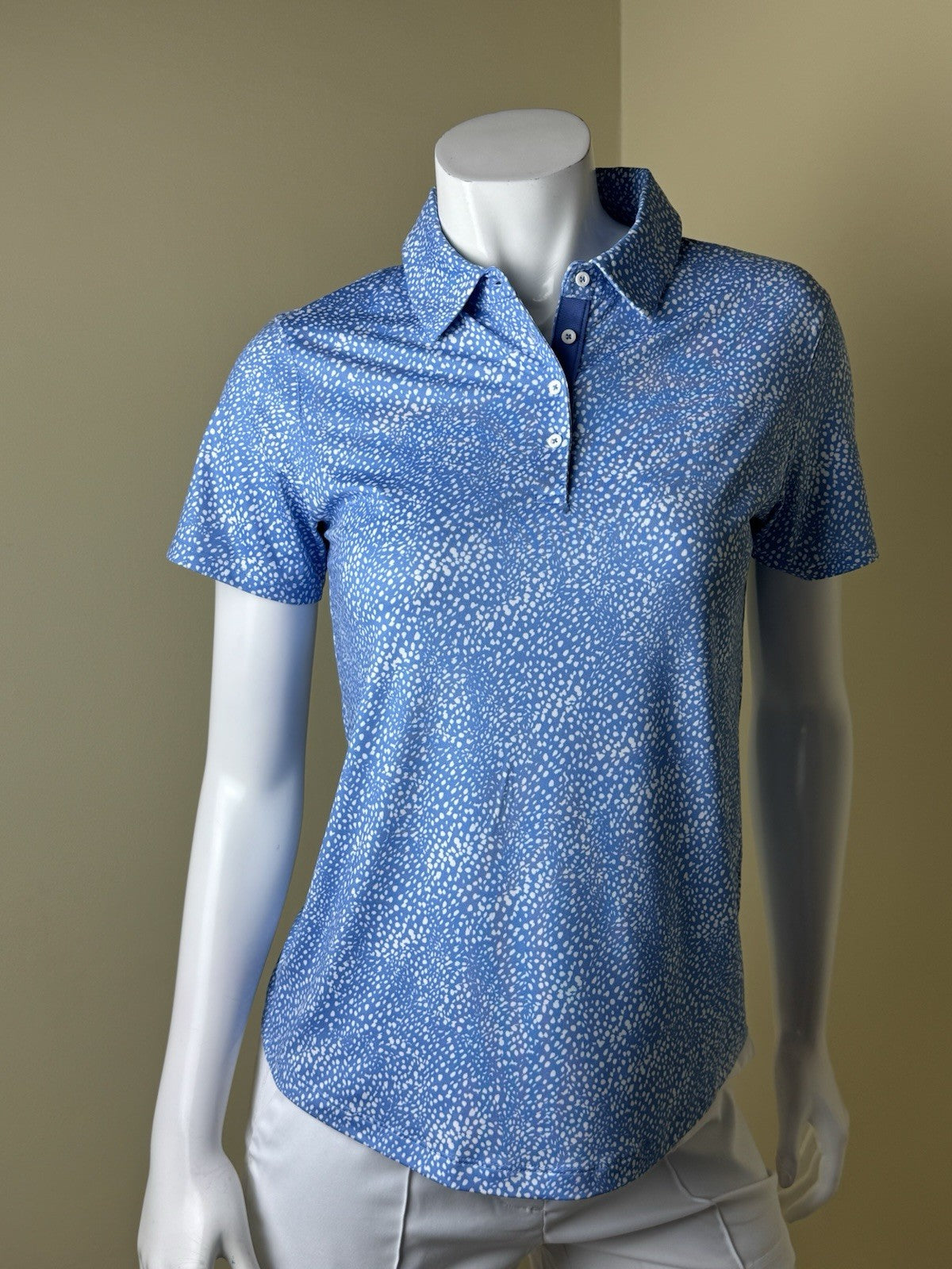 GG Blue Women's Golf Polo Shirt Sz S.     (B.162)