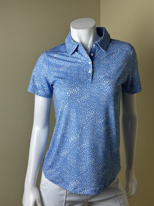 GG Blue Women's Golf Polo Shirt Sz S.     (B.162)