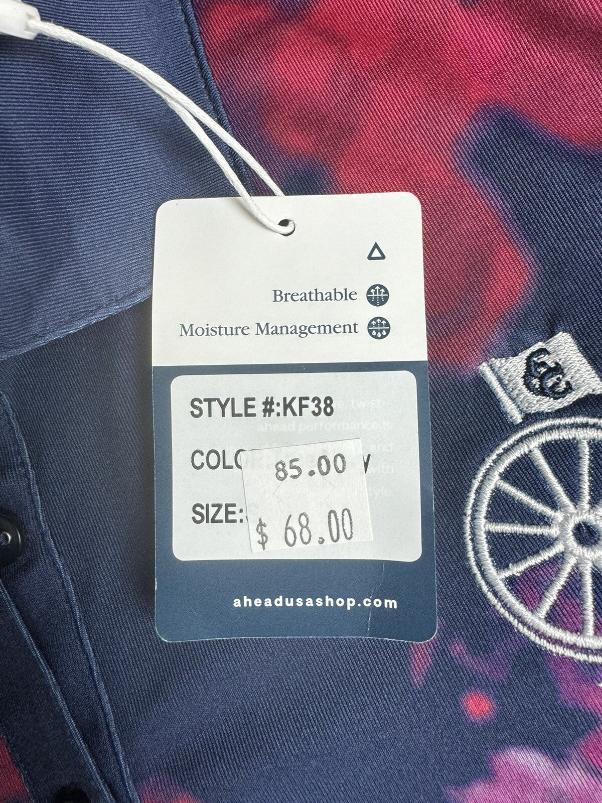 Ahead Performance Polo Golf Shirt Women’s Sz S. (B.76)