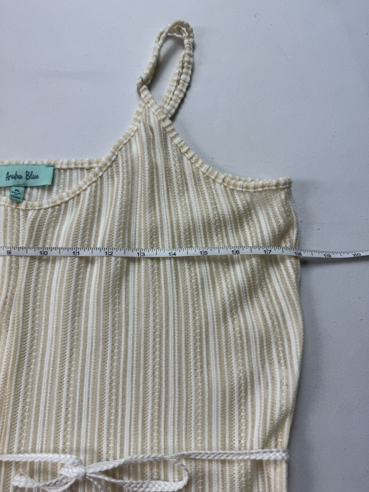 Aruba Blue Jumpsuit Swim Cover-up  Mesh Jumper Sz M.   (B.138)