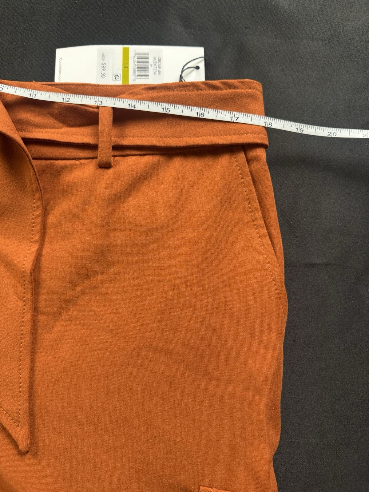 $89 Calvin Klein Women's Belted Pants Size 14.       (B.183)