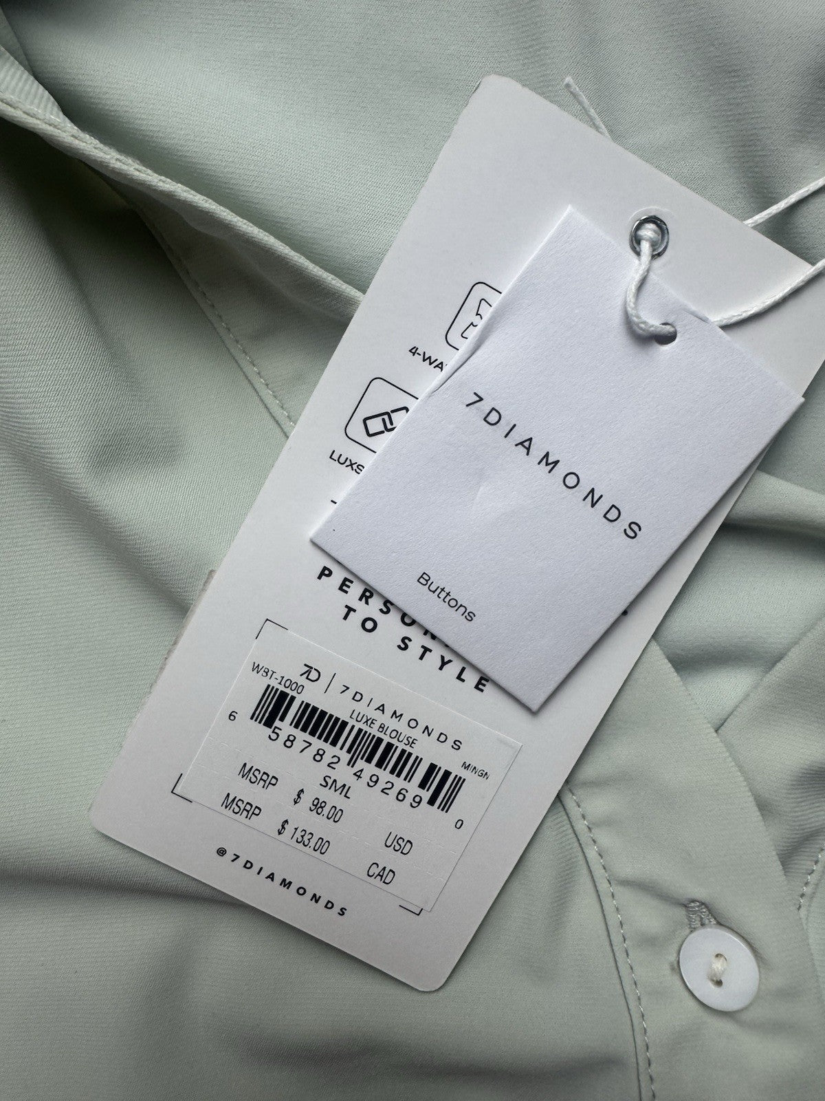 7 Diamonds Women’s Long Sleeve Shirt Size S     (B.159)