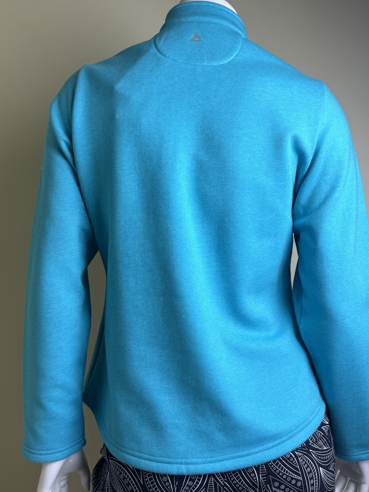 Bermuda Sands Golf Pullover Women’s 1/4 Zip Blue Sweatshirt Sz S.  (B.98)