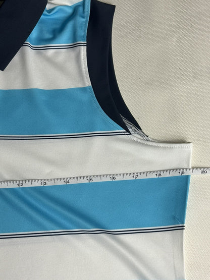 Cutter and Buck Women’s White Blue Polo Shirt Size M.     (B.68)