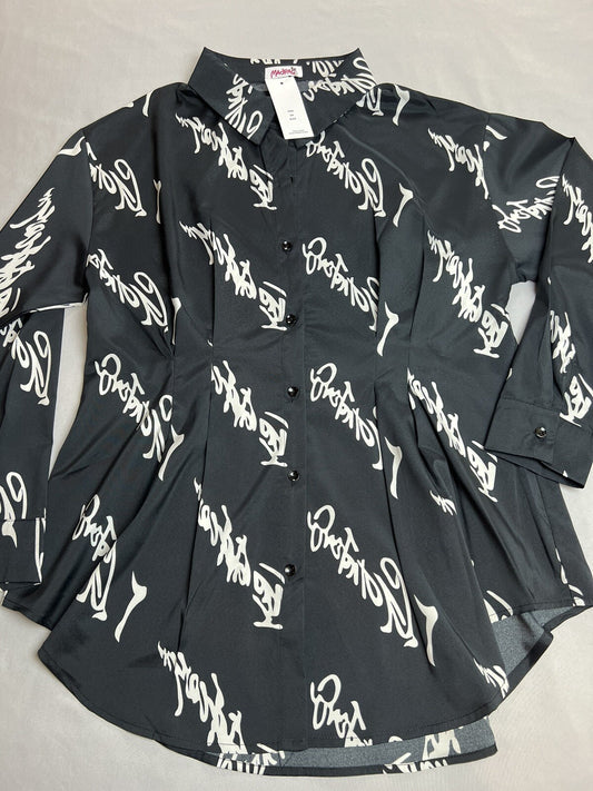 WO WO Women’s Top Long Sleeve Shirt Sz 2X