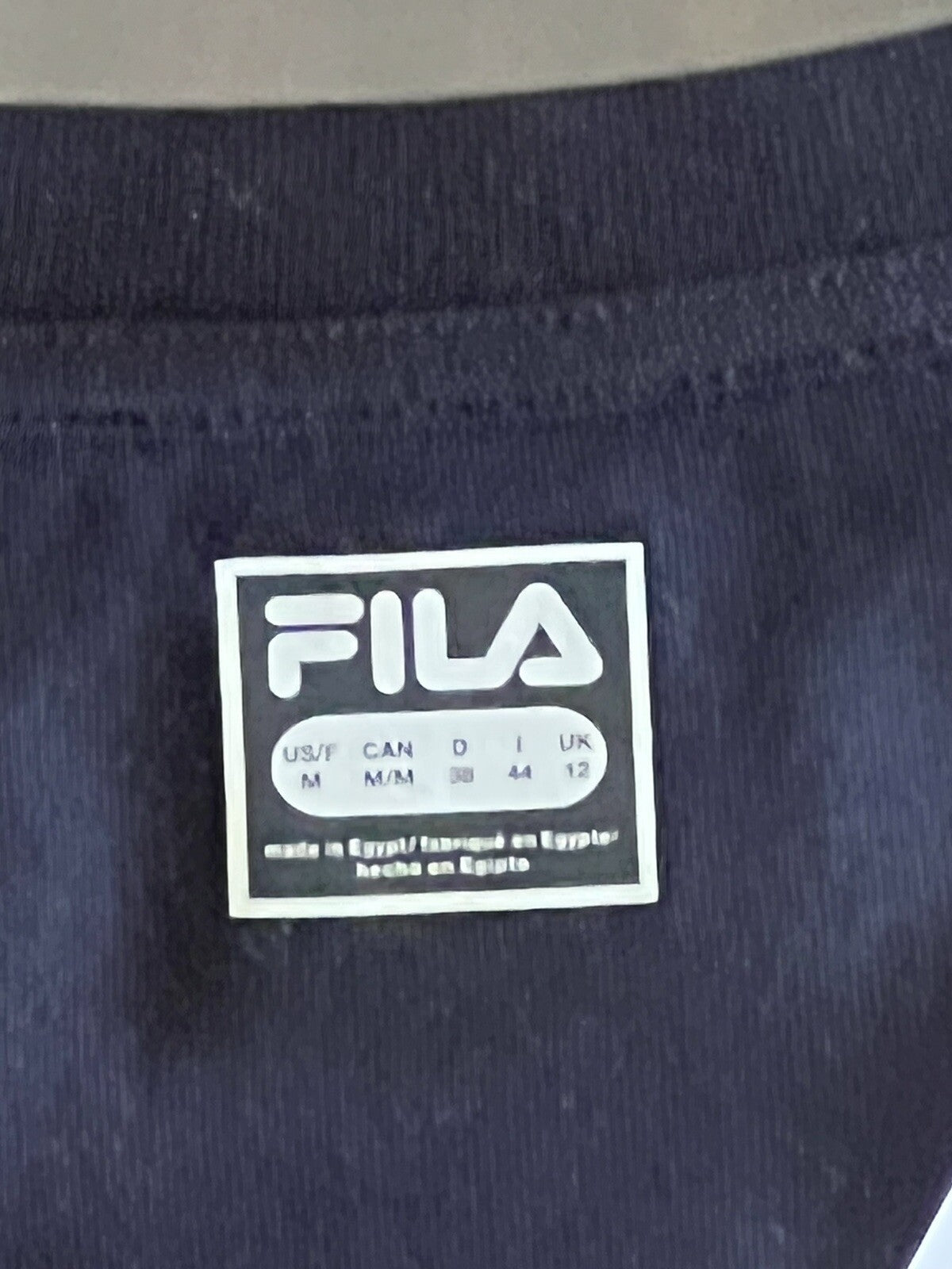 FILA Top Women's Shirt Black Sz M (16)
