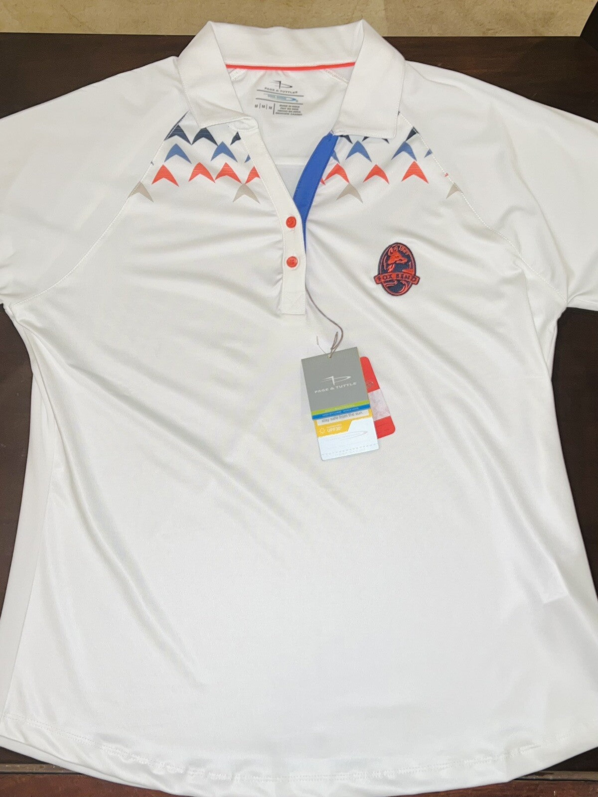 Page & Tuttle Women’s Golf White Polo Shirt Sz M (13)