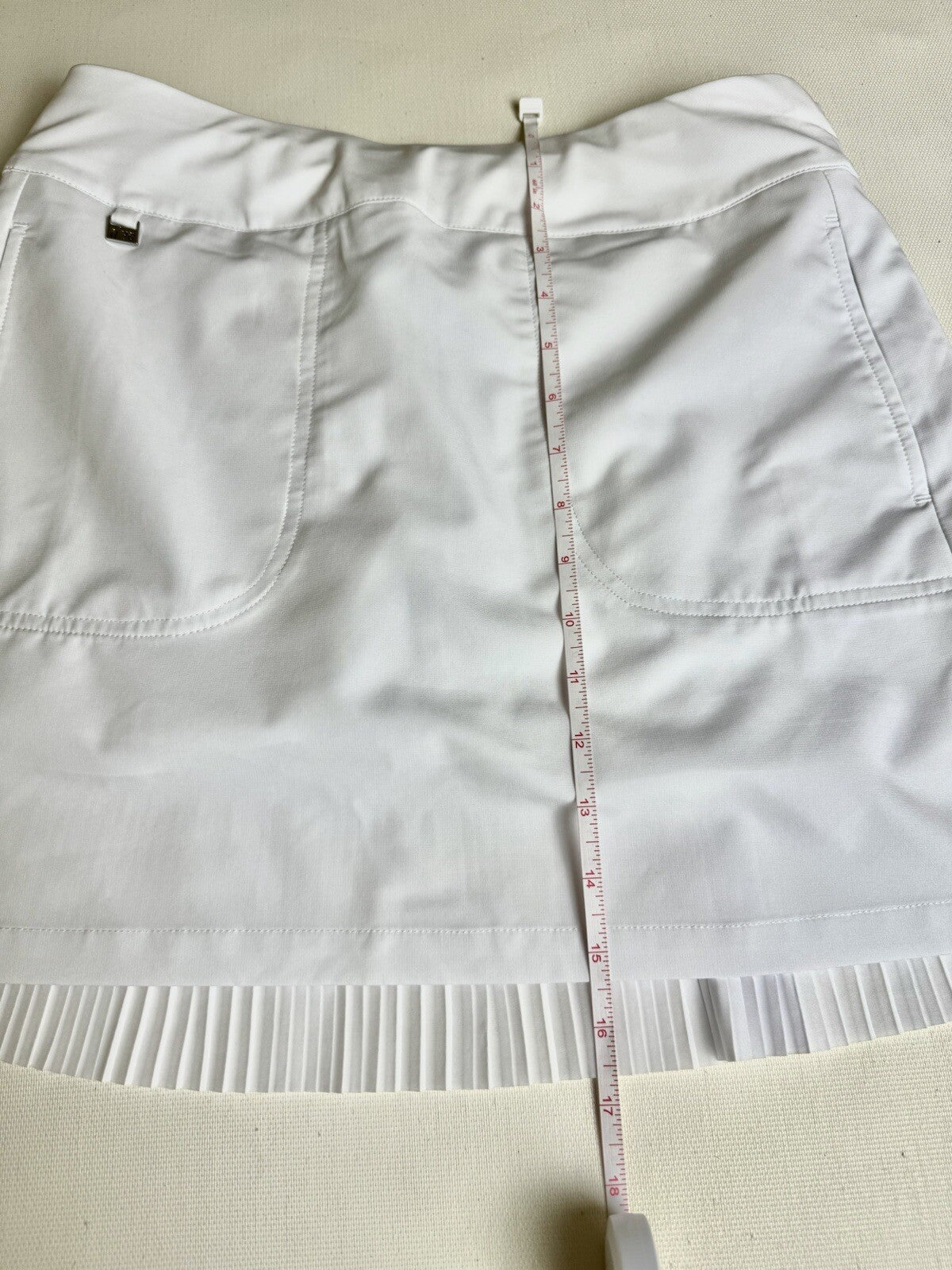 Nivo by Lanctot Women's White Active Golf Skort Skirt Size XS  Pocket. (B.18)