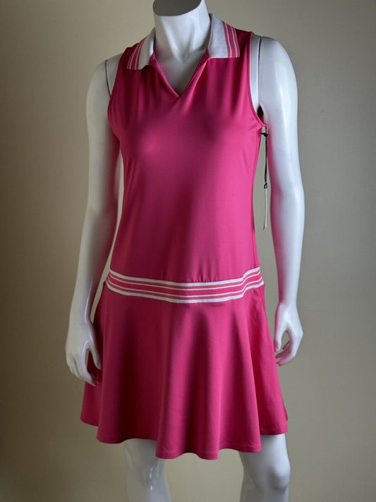 Jofit Women's Golf Tennis Dress with Shorts Sz S Sleeveless Ruffle Collard (73)