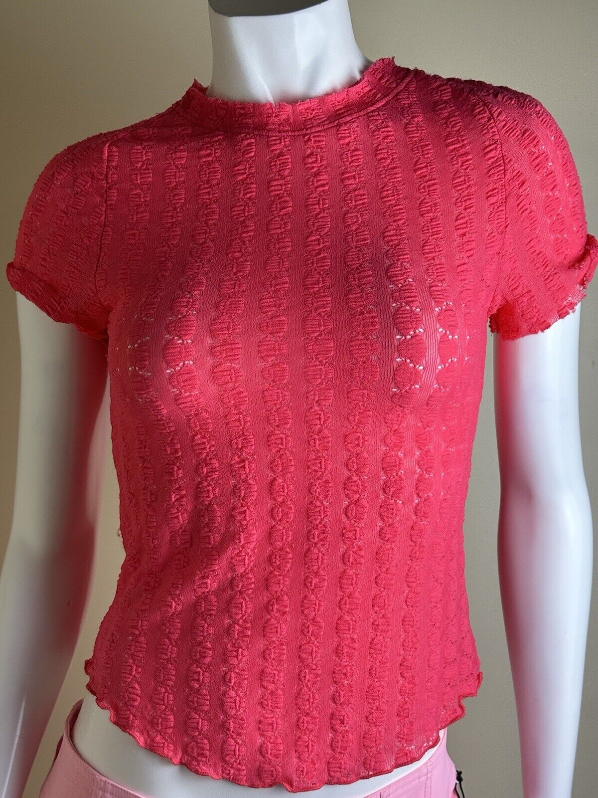 Free People Top Lace Blouse Size S.  (B.62)