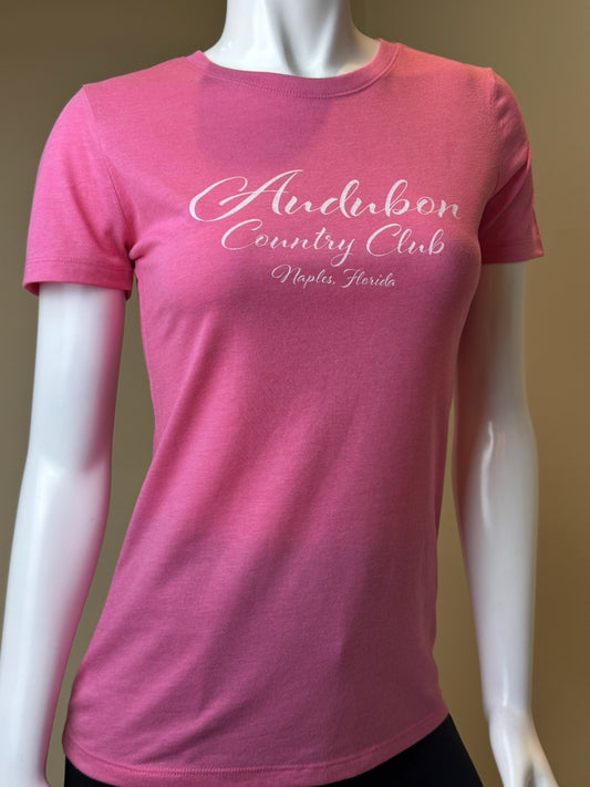 Next Level Apparel Women’s Audubon Country Club Logo T Shirt Sz S. (B.165)