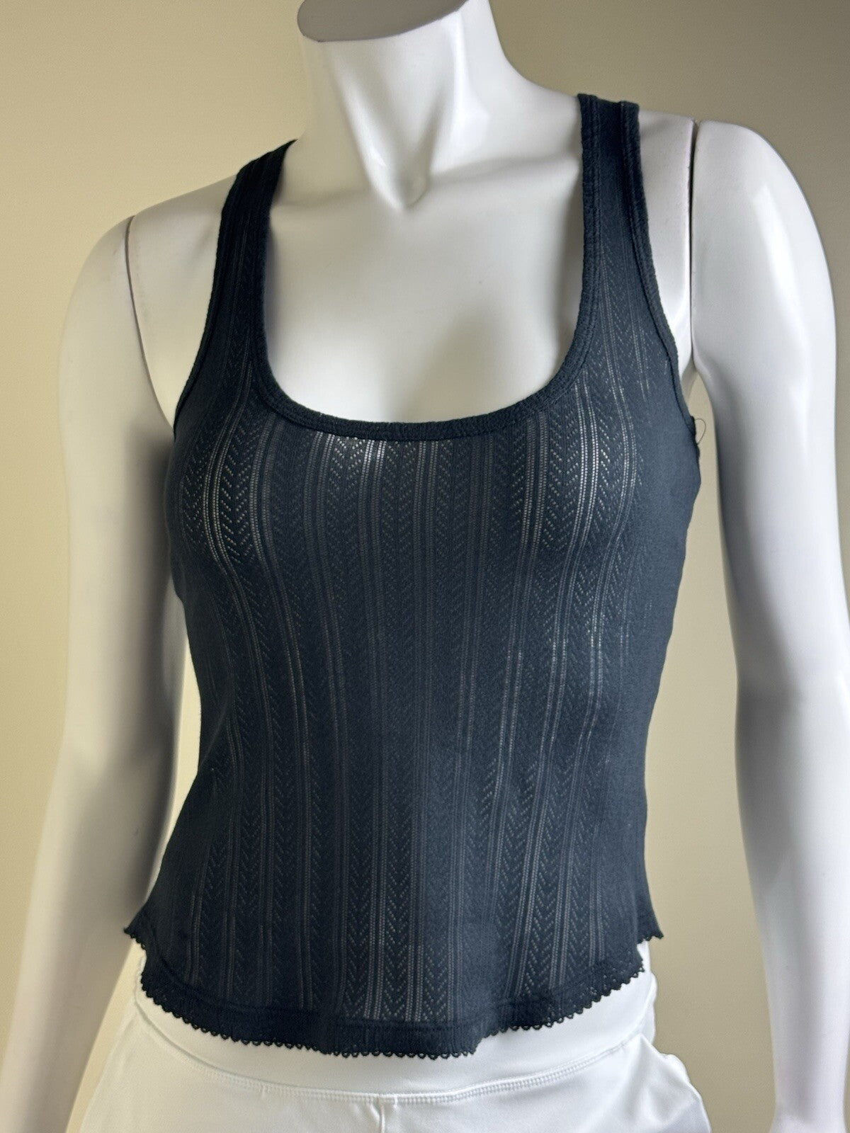 $98 SOFT JOIE MILEY Black TANK TOP Sz XS. (B.134)