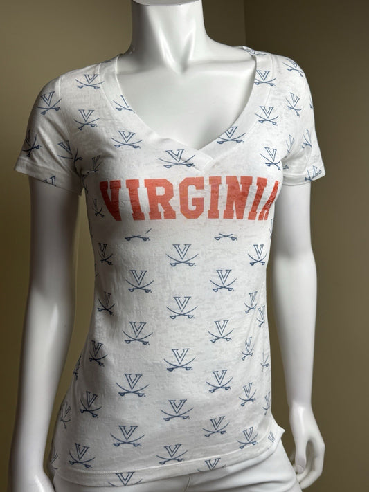 LeverWear Women's Virginia Logo shirt Sz M   (B.170)
