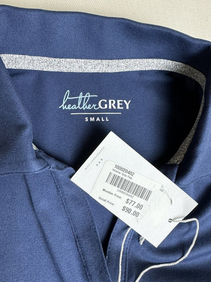 Heather Grey Women’s Golf Shirt Polo Sz S   (02)