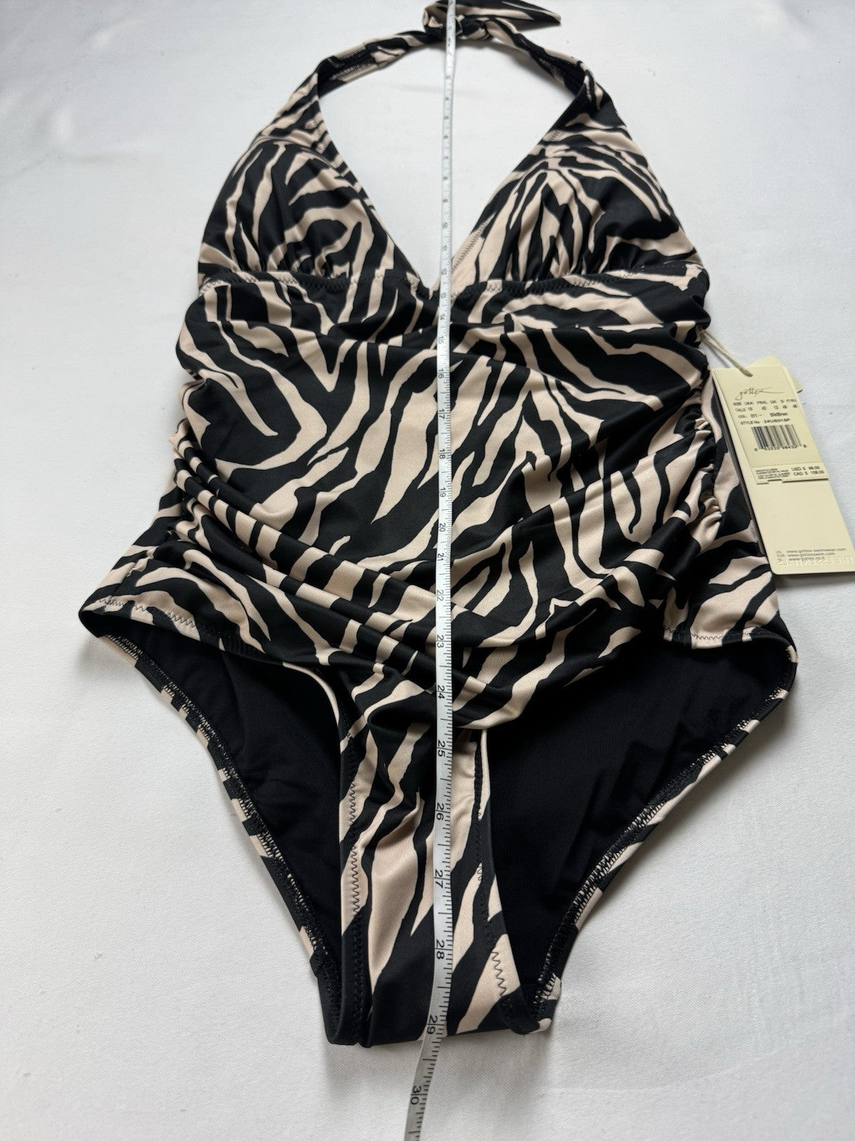 $99 Gottex Women's Leopard One Piece Swimsuit Size 10      (B.150)