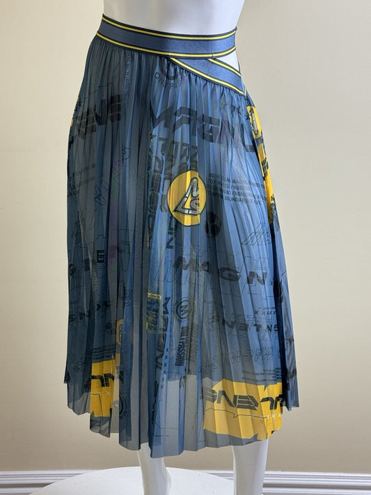 $115 Magnlens Pleated Skirt Long Sz S. (B.124)