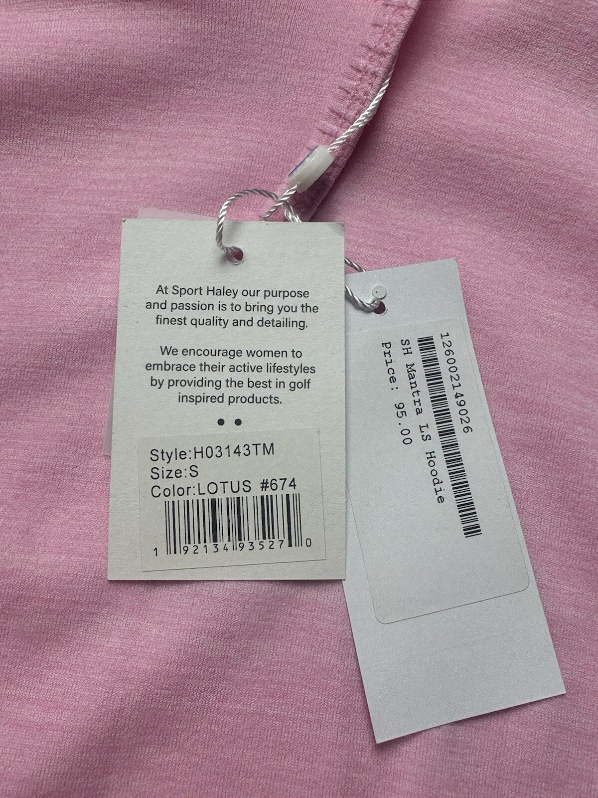 Sport Haley Women's Golf Hooded Sweatshirt Sz S  (B.90)