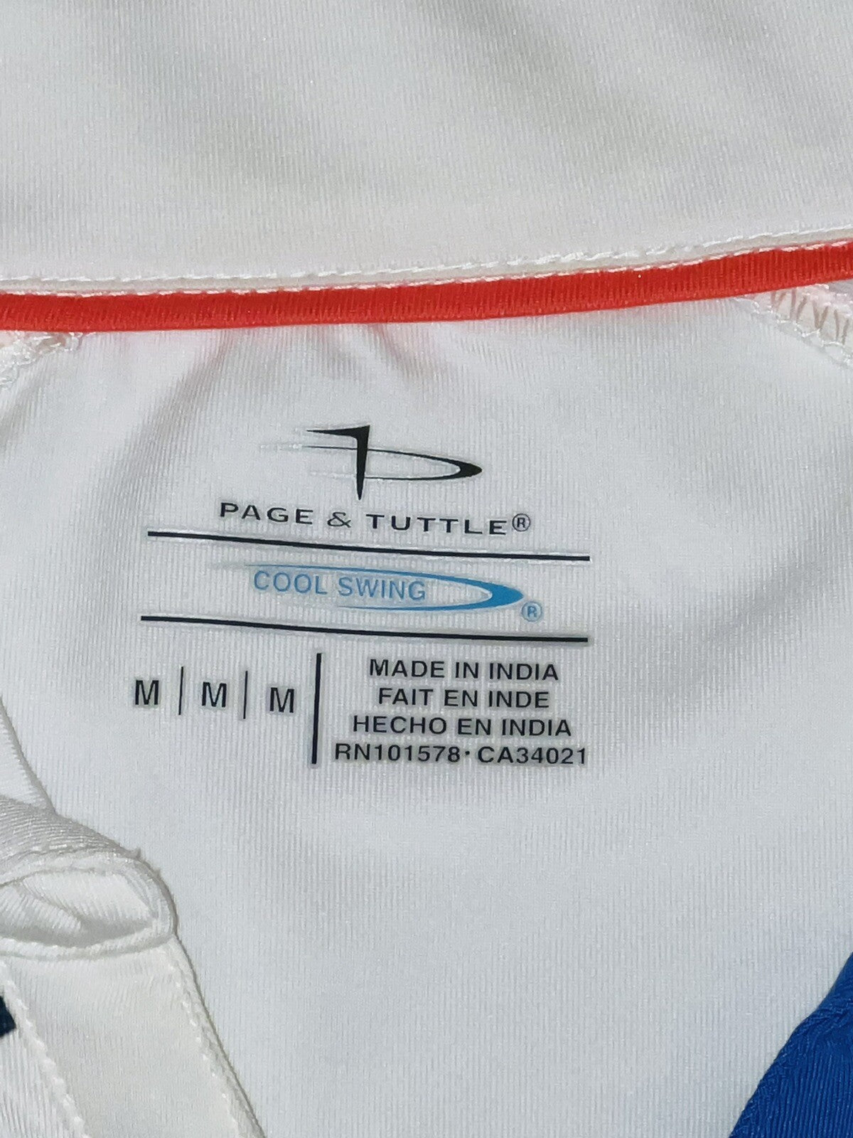 Page & Tuttle Women’s Golf White Polo Shirt Sz M (13)