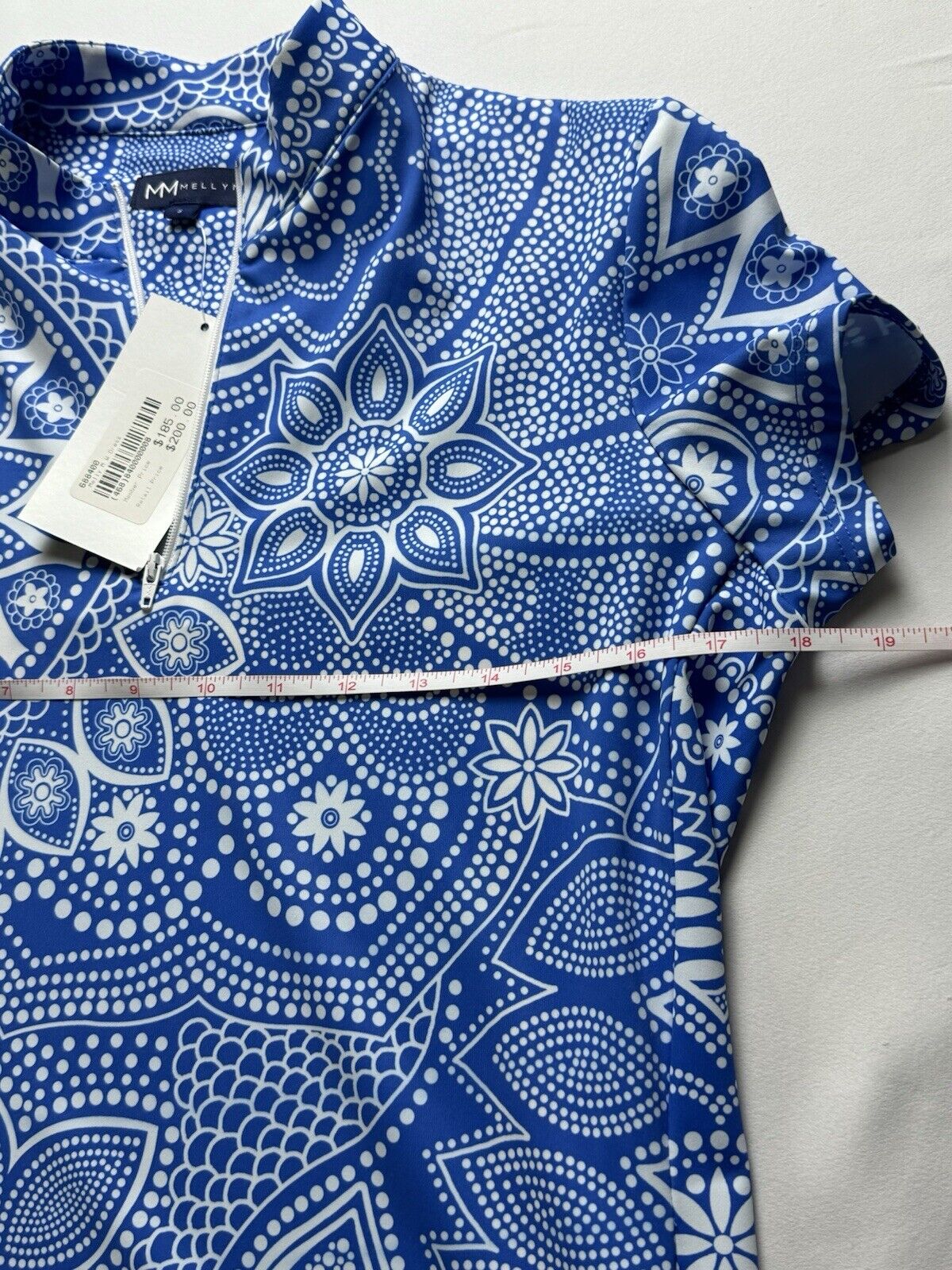 $200 Melly M Women's Golf Tennis Dress 1/4 Zip Sz S. (B.62)