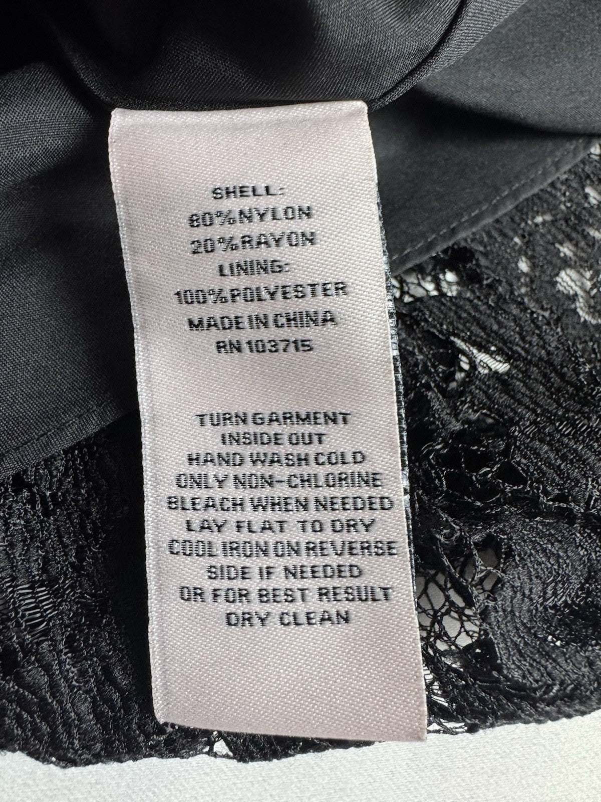 $168 NANETTE LEPORE Lace Black Dress Sz 6.   (B.168)