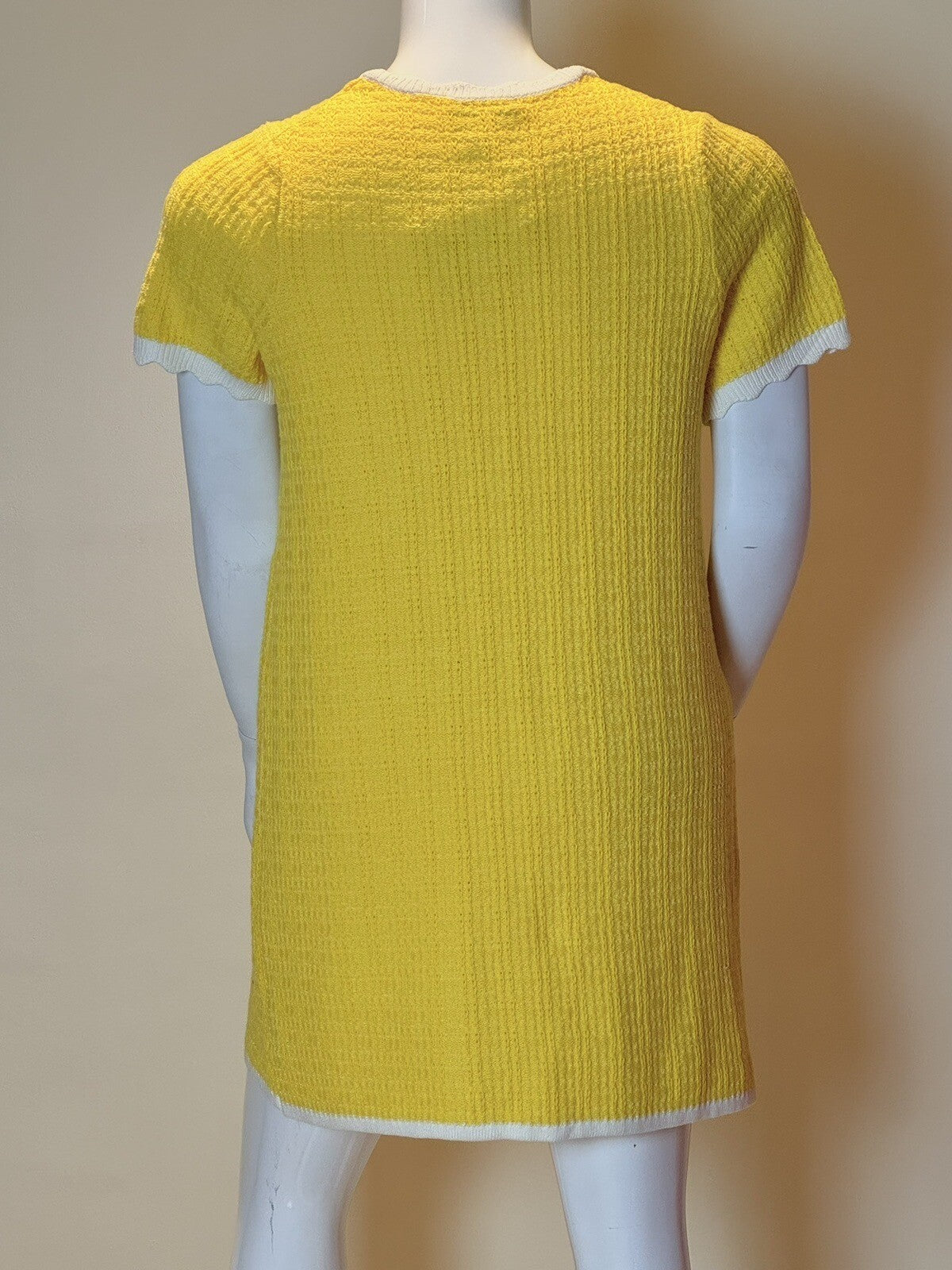 Free Assembly Women’s Tweed Yellow Dress Sz L (67)