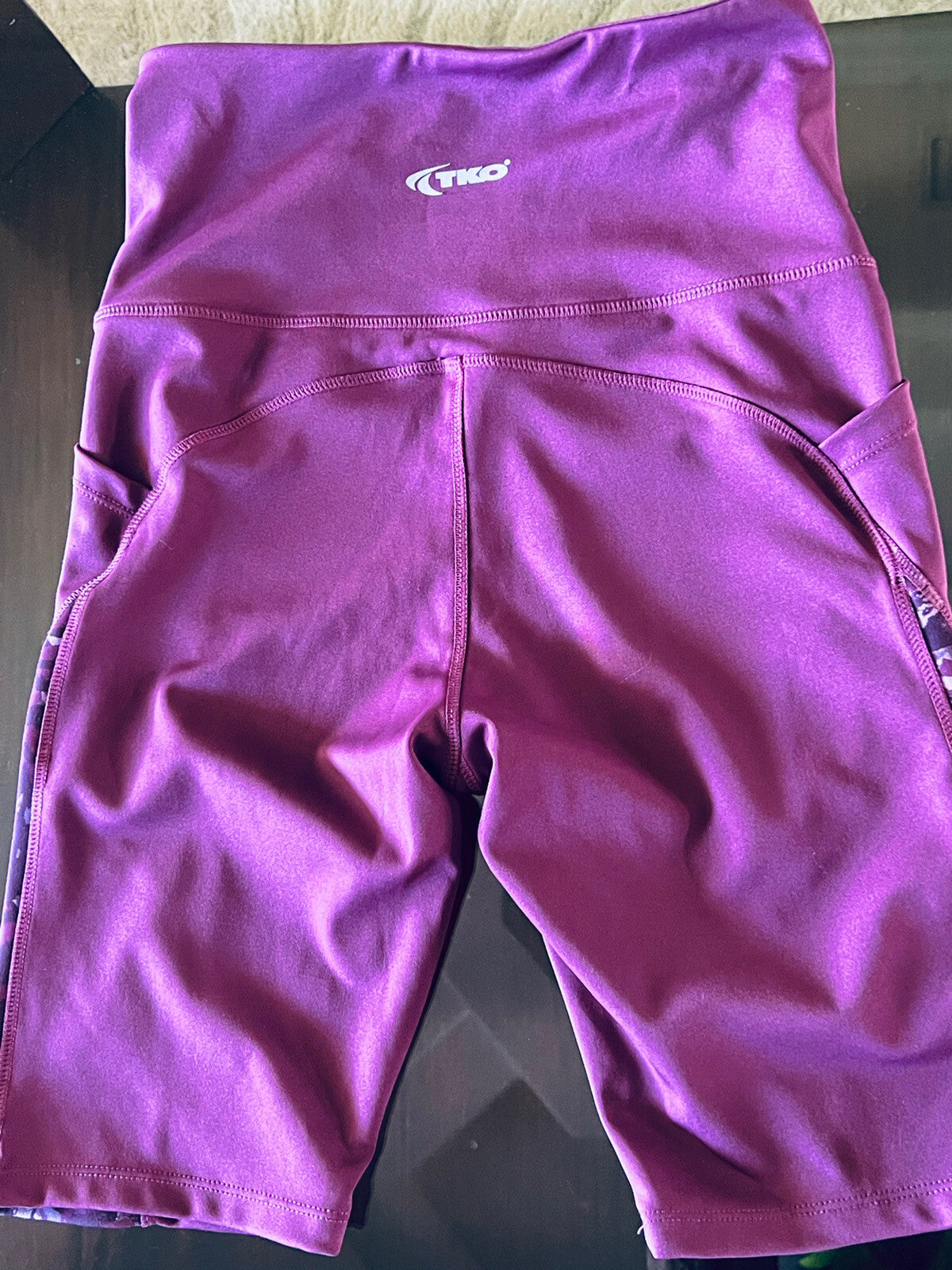 TKO Women’s Yoga Short Purple Size M