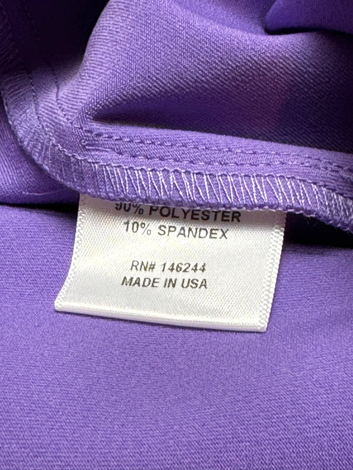 Kevan Hall Beth Depass Purple Zip Golf Pants SZ 4 (74)