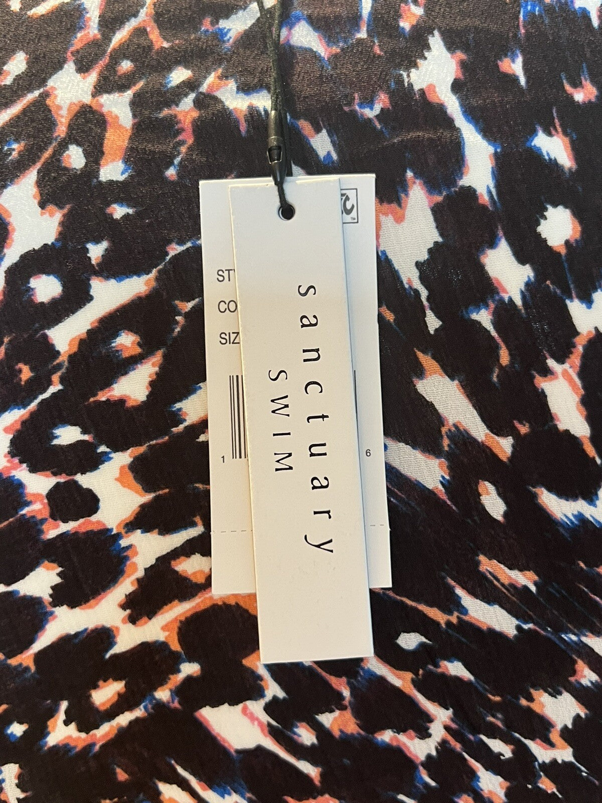 Sanctuary Women’s Leopard Print Crop Top Long Sleeve Sz S Multicolor (01)