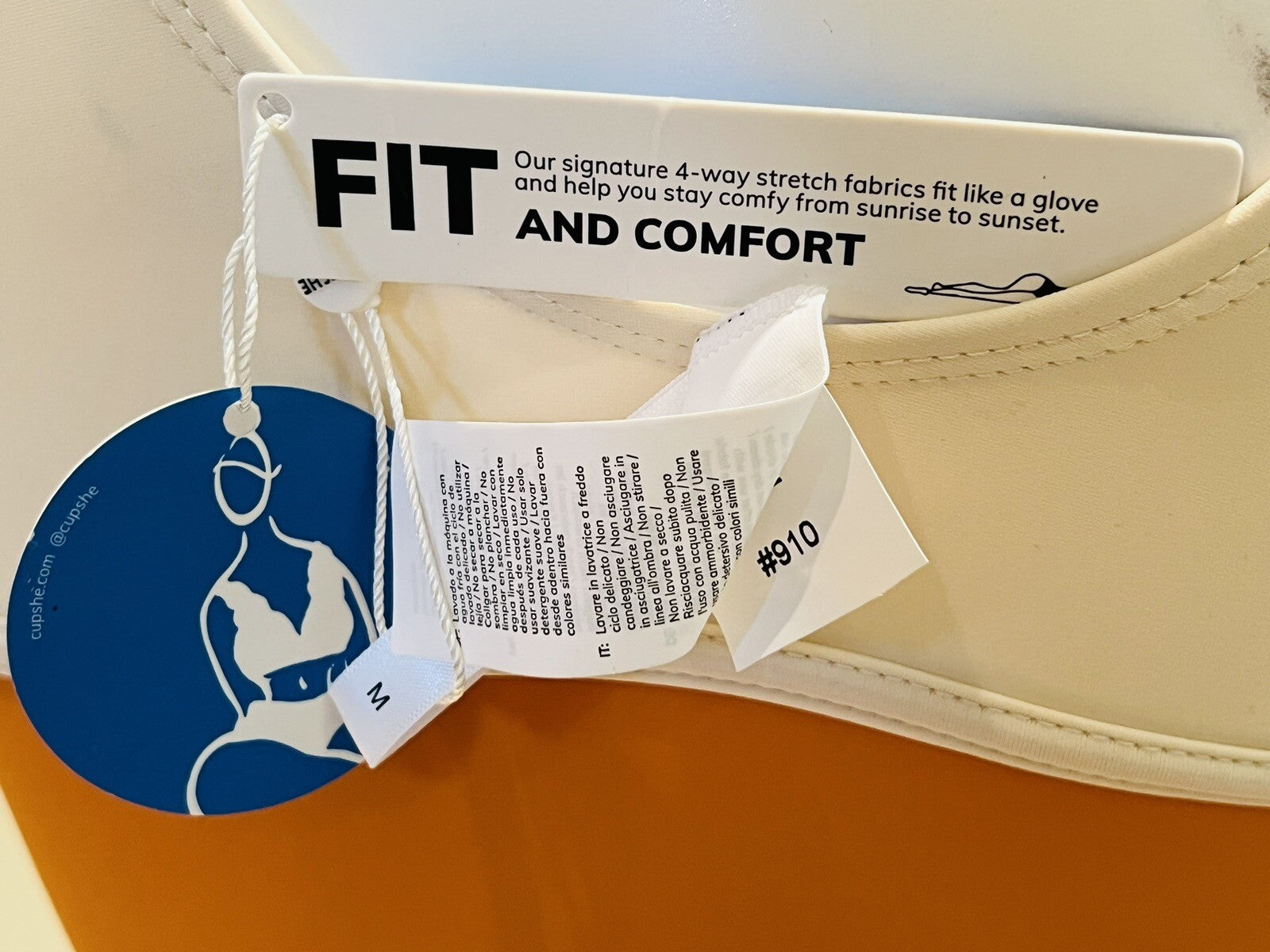 CUPSHE Women's One Piece Swimsuit Sz M Red Orange