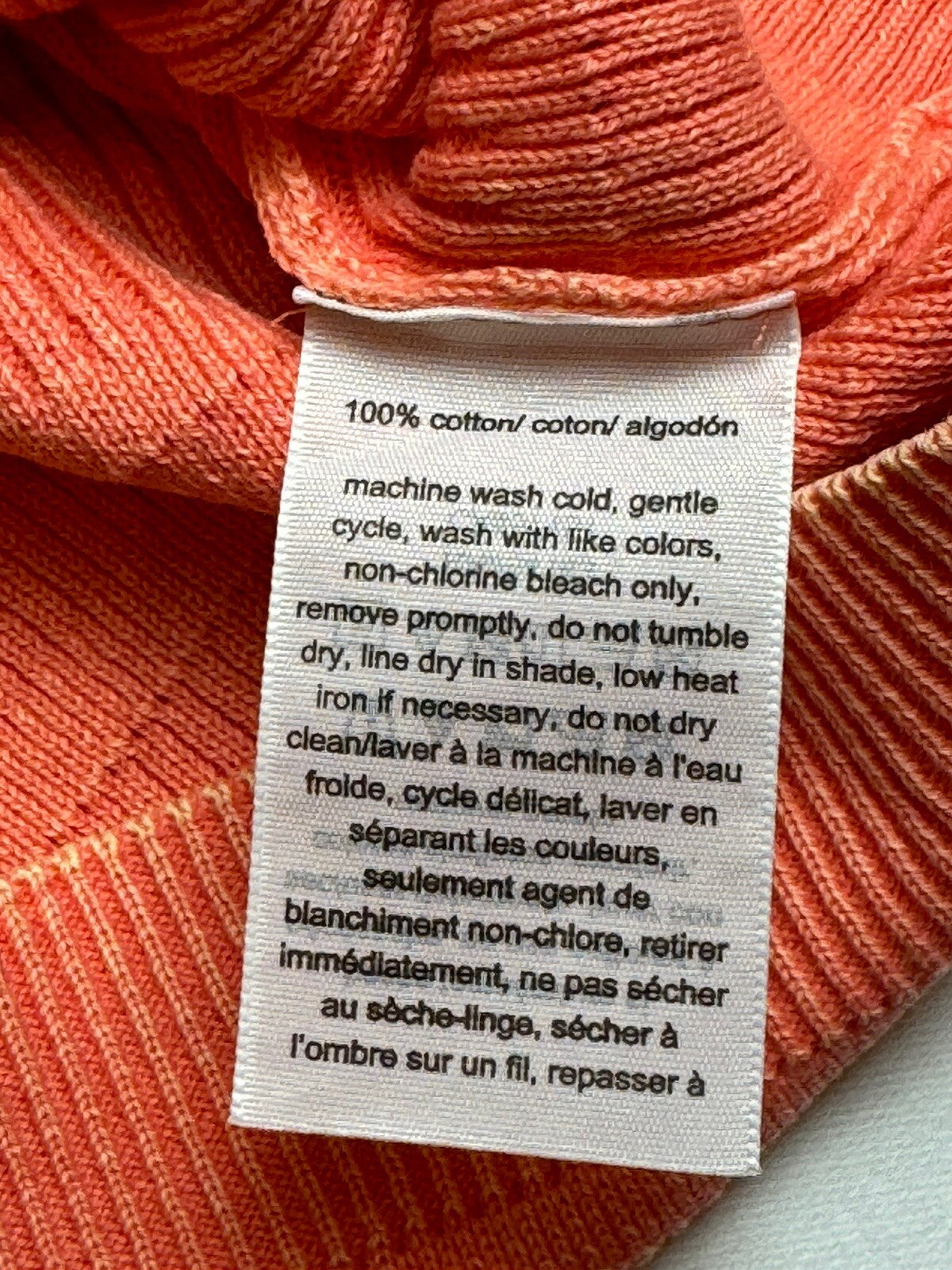 $49 Tommy Hilfiger SZ M Orange Knit Tank Top (68)