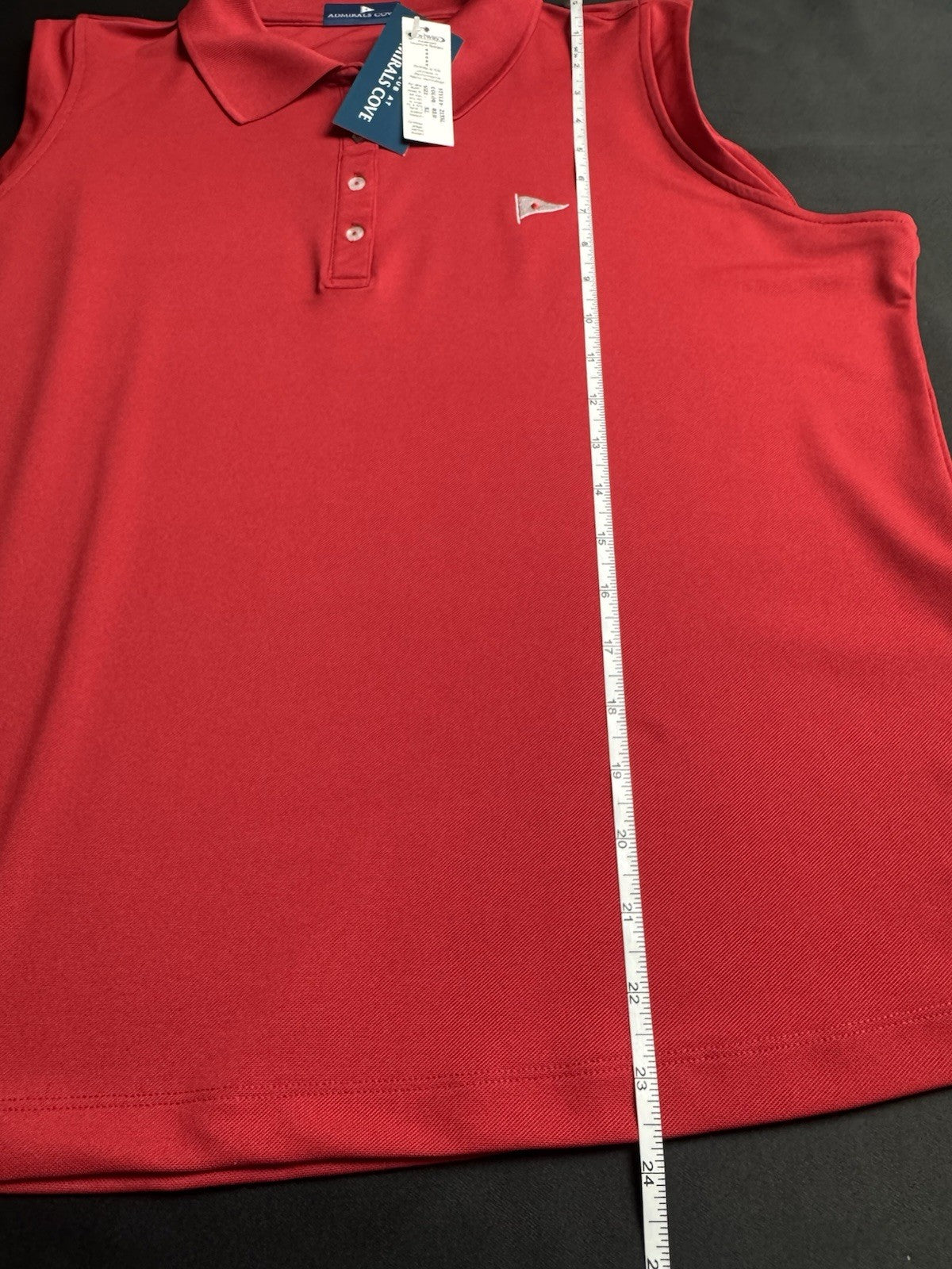 ADMIRALS COVE Women’s Golf shirt Red Sz XL.  (B.159)