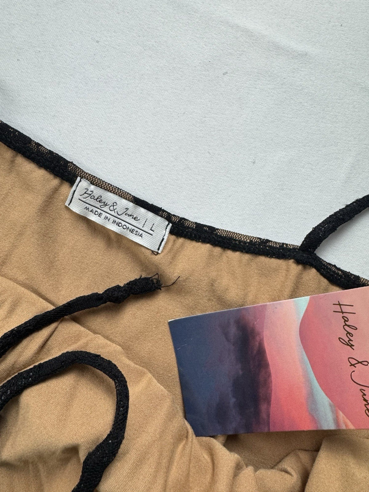 HALEY & JUNE Women’s Black Lace Dress Size L.      (B.05)